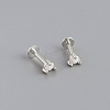 925 Sterling Silver with Synthetic Opal Cartilage Earrings FS-WG3DFDB-07-1