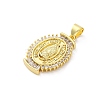 Brass Micro Pave Cubic Zirconia Pendants KK-S510-44G-01-2