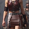 Medieval Viking PU Leather Belt Skirt AJEW-WH20077-031D-4