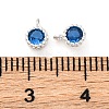 Brass Micro Pave Cubic Zirconia Charms KK-Z089-11S-02-3