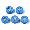 Handmade Polymer Clay Beads CLAY-N008-036B-1