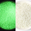 100G Luminous Frosted Glass Beads FGLA-WH0003-01J-1