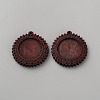 Wood Pendant Cabochon Settings WOOD-TAC0019-10E-1