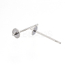 Tarnish Resistant 304 Stainless Steel Stud Earring Findings LS-STAS-D448-089P-4mm-2