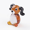 Handmade Lampwork Puppy Home Display Decorations X1-LAMP-J084-06-3