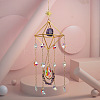 Amethyst Crystal Glass Sun Catcher Pendant PW-WGEA568-01-1