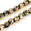 Handmade Foil Glass Beads Strands FOIL-N029-05E-1