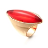 Resin Horse Eye Finger Rings LS-RJEW-R006-01G-01-4