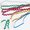 6 Yards 6 Colors Polyester Wavy Fringe Trim Ribbon LS-OCOR-WH0080-44B-6
