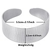 Stylish European and American Texture 304 Stainless Steel Cuff Bangles for Women WY3767-1-1