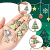 16Pcs 8 Colors Christmas Theme Rack Plating Alloy Pendants FIND-FS0002-98-3