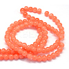 Baking Paint Imitation Jade Glass Round Bead Strands DGLA-Q021-4mm-31-3