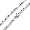 Alloy Trinity Knot Wish Knot Pendant Necklace with 201 Stainless Steel Box Chains LS-NJEW-E016-13AS-4