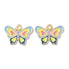 Alloy Enamel Pendants ENAM-O001-10C-G-1