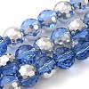 Electroplate Glass Beads EGLA-F163-03B-1
