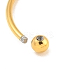 Ion Plating(IP) 304 Stainless Steel Cuff Bangles for Women BJEW-M310-03G-4