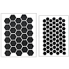 8Pcs 2 Styles PEVA Rubber Anti-Slip Hexagonal Phone Grip Tape Stickers for Phones AJEW-SP0002-64B-02-6