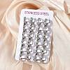 304 Stainless Steel Polishing Effect Hoop Earrings EJEW-M001-32P-2