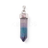 Natural Bullet Fluorite Pointed Pendants LS-X-G-E308-C11-2