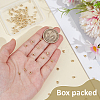 Brass Crimp Beads Covers KK-BC0014-72A-G02-3