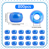 800Pcs Plastic Pearlized Beads KY-SP0001-53F-2