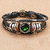 12 Constellations PU Leather Multi-strand Bracelets for Men Women WG878A3-02-1