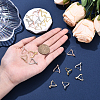 4Pcs 4 Colors Rack Plating Brass Micro Pave Cubic Zirconia Ice Pick Pinch Bails KK-YW0003-43-5