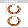 1 Pair 304 Stainless Steel Hoop Earrings For Women EJEW-LP0011-06B-2