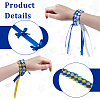 DIY Polyester Ribbon & Braided Bracelets Making Kits DIY-GA0007-96B-3