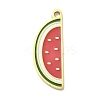 304 Stainless Steel Fruit Enamel Pendants LS-STAS-G362-04G-15-1