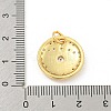 Rack Plating Brass Micro Pave Cubic Zirconia Pendants KK-P277-26G-04-3