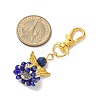 Angel Glass & Alloy Pendant Decorations HJEW-MZ00360-02-3