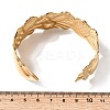 304 Stainless Steel Cuff Bangles for Women BJEW-L719-01A-G-5