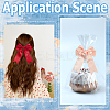 14Pcs 7 Colors Polyester Bowknot Ornament Accessories DIY-SP0004-82-4