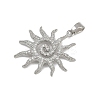 Brass Micro Pave Cubic Zirconia Pendants KK-K303-01P-2