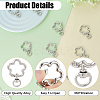 24Pcs Alloy Swivel Clasps FIND-SC0017-49B-5