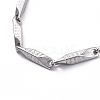 Unisex 304 Stainless Steel Bar Link Chain Bracelets BJEW-E372-05A-3