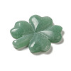 Natural Green Aventurine Carved Clover Figurines Statues for Home Office Tabletop Feng Shui Ornament DJEW-G044-01B-3
