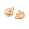 Brass Half Round Cuff Earrings KK-C130-09G-3