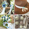 3 Rolls 3 Colors Polyester Frayed Fringe Ribbon OCOR-TA0001-55B-8