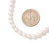 Natural Cultured Freshwater Pearl Two Sides Polished Beaded Necklaces for Women NJEW-JN05334-02-4