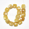 Natural Topaz Jade Beads Strands G-S357-D02-12-2
