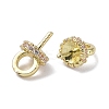 Brass with Cubic Zirconia Peg Bails LS-KK-B087-13A-G-3