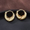 Rack Plating Brass Thick Hoop Earrings for Men Women LS-EJEW-F288-06G-4