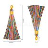 Polyester Tassel Big Pendants Decoration AJEW-S059-11-3