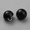 1-Hole Plastic Imitation Pearls Shank Buttons BUTT-WH0028-75C-2