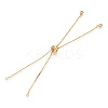 Rack Plating Adjustable Brass Slider Bracelet Making MAK-R025-02G-1-2