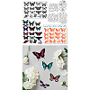 4Pcs Butterfly Carbon Steel Cutting Dies Stencils with PET Hollow Out Drawing Painting Stencils Sets & 1Pc PVC Plastic Stamps DIY-GL0004-149-9