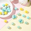 25Pcs 5 Styles Food Grade Eco-Friendly Silicone Focal Beads SIL-YW0001-96-4