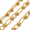 304 Stainless Steel Oval with Round Beaded Link Chains CHS-G051-04G-1